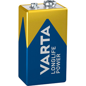 VARTA Batterie LONGLIFE Power E-Block 9,0 V von Varta