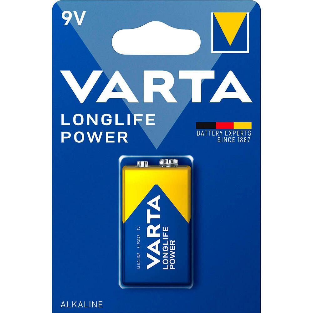 VARTA Batterie LONGLIFE Power E-Block Alkalisch - 550 mAh - 9,0 V von Varta