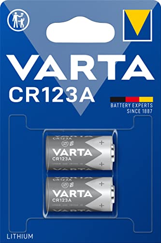 VARTA Batterien CR123A Lithium Rundzelle, 2 Stück, 3V, Spezialbatterien für elektronische Kleingeräte, mit langanhaltender, höchster Leistung von Varta