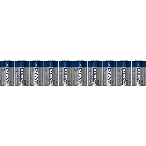 VARTA Batterien CR2 Lithium Rundzellen, 10 Stück, 3V, Spezialbatterien für elektronische Kleingeräte, mit langanhaltender, höchster Leistung von Varta