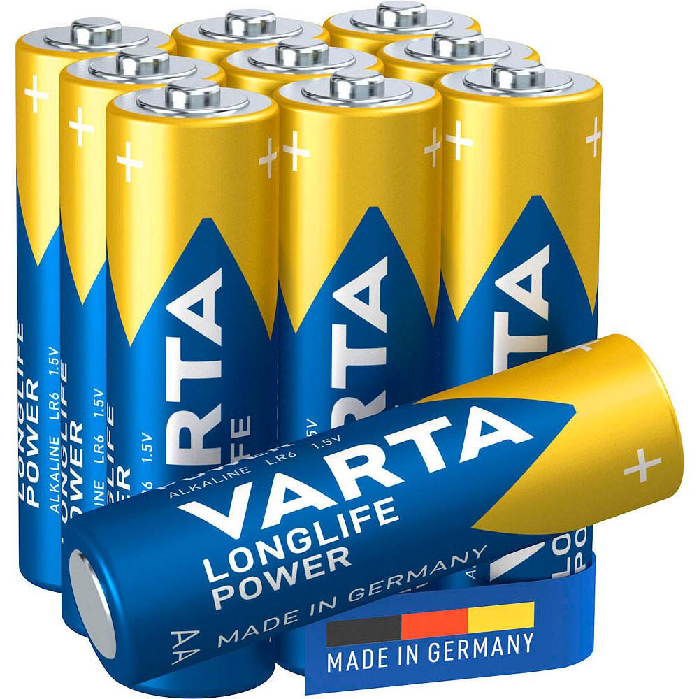 VARTA Batterien LONGLIFE Power Mignon AA 1,5 V - 10 Stück von Varta