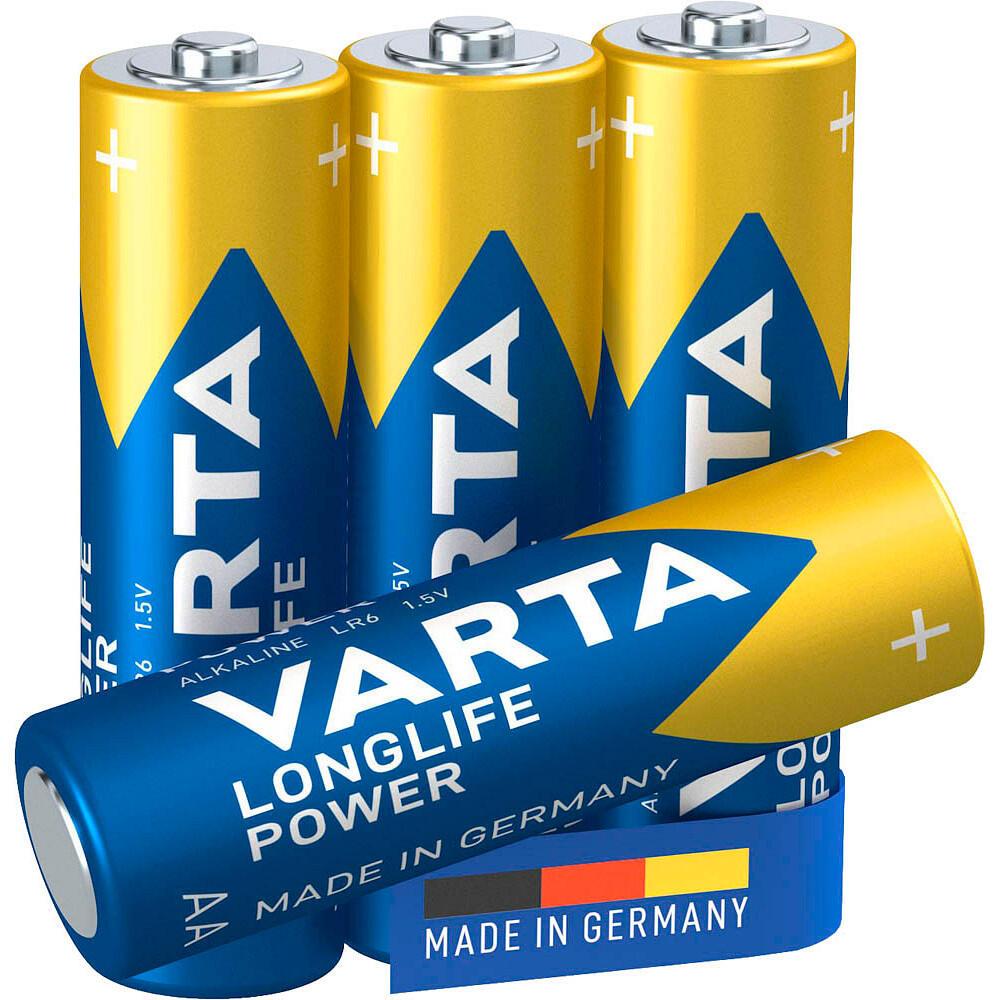 VARTA Batterien LONGLIFE Power Mignon AA 1,5 V - 4 Stück von Varta