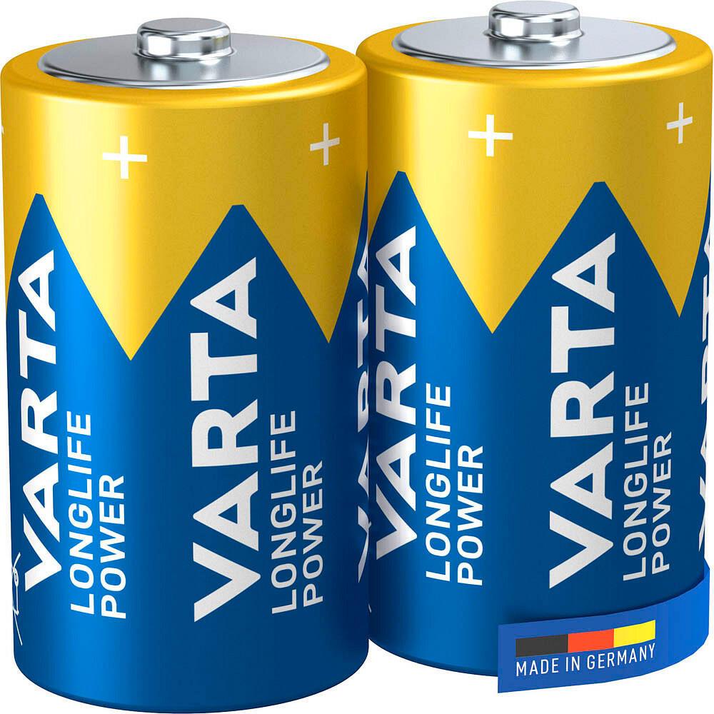 VARTA Batterien LONGLIFE Power Mono D 1,5 V - 2 Stück von Varta
