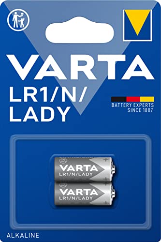 VARTA Batterien LR1/N/Lady, 2 Stück, Alkaline Special, 1,5V, für Uhren, Alarmanlagen, Fotoapparate, Taschenrechner, Garagentoröffner von Varta