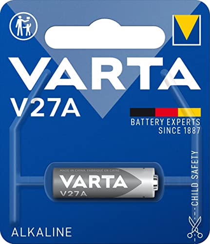 VARTA Batterien V27A, 1 Stück, Alkaline Special, 12V, für Uhren, Fernbedienungen, Taschenrechner, kompakt mit langanhaltender & hoher Leistung von Varta
