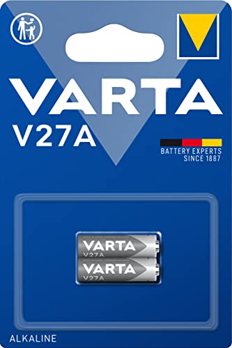VARTA Batterien V27A, 2 Stück, Alkaline Special, 12V, für Uhren, Fernbedienungen, Taschenrechner, kompakt mit langanhaltender & hoher Leistung VARTA Batterien V27A, 2 Stück, Alkaline Special, 12V, für Uhren, Fernbedienungen, Taschenrechner, kompakt mit langanhaltender & hoher Leistung von Varta