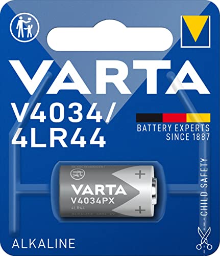 VARTA Batterien V4034/4LR44, 1 Stück, Alkaline Special, 6V, für Uhren, Taschenrechner, Kameras, kompakt mit langanhaltender & hoher Leistung von Varta