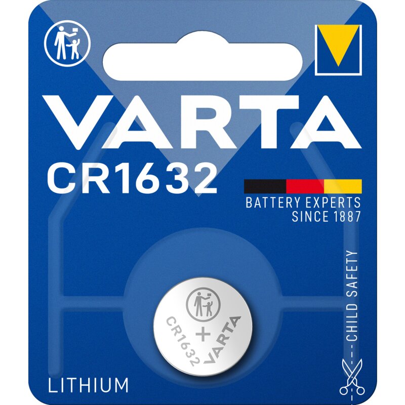 VARTA CR 1632 Lithium-Knopfzelle 3V von Varta