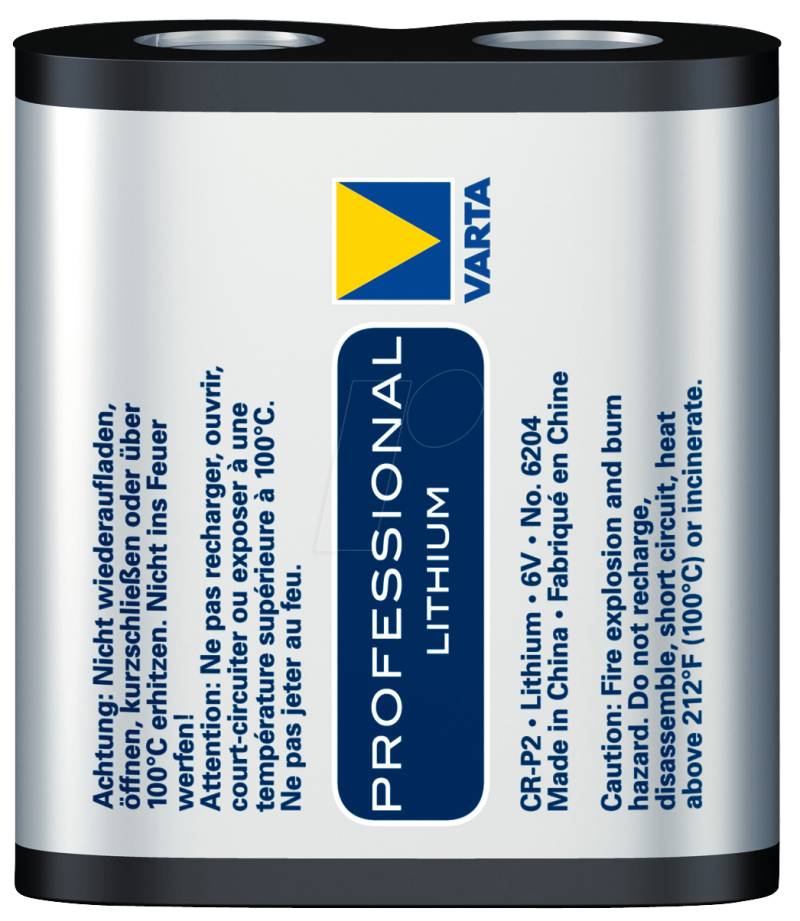 VARTA CR P2 - Lithium Batterie, CRP2, 1300 mAh, 1er-Pack von Varta