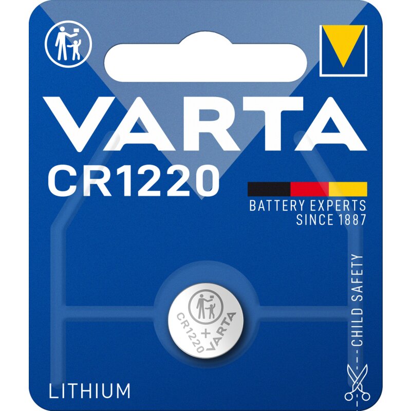 VARTA CR1220 Lithium-Knopfzelle 3V VARTA CR1220 Lithium-Knopfzelle 3V von Varta