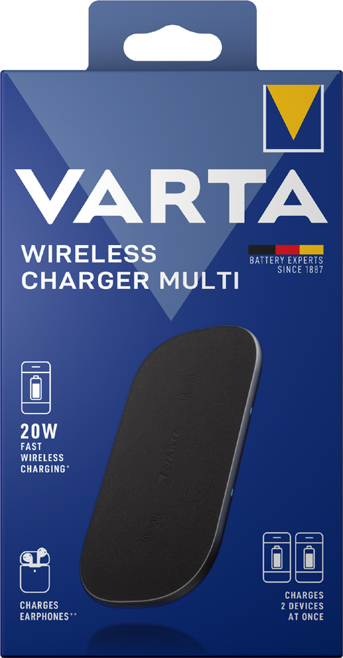 VARTA Induktions-Ladegerät Wireless Charger Multi 20 W von Varta