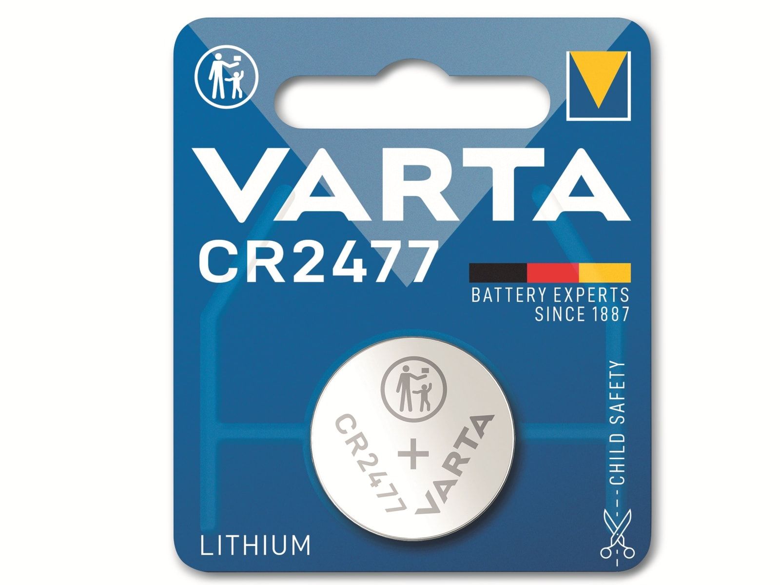VARTA Knopfzelle Lithium, CR2477, 3V 1 Stück von Varta