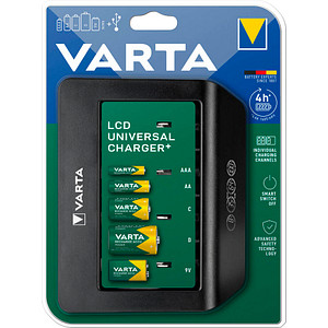 VARTA LCD UNIVERSAL CHARGER+ Akku-Ladegerät von Varta