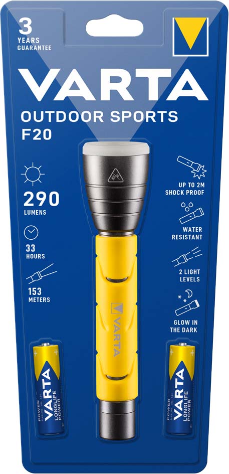 VARTA LED-Taschenlampe , Outdoor Sports F20, , 2 AA VARTA LED-Taschenlampe , Outdoor Sports F20, , 2 AA von Varta