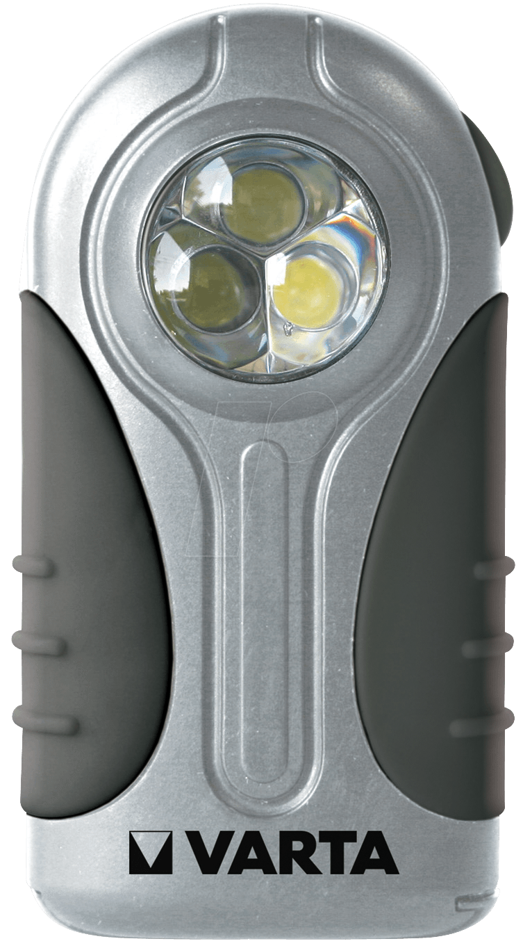 VARTA LSL 3AAA - LED-Taschenlampe Silver Light, 28 lm, silber / schwarz, 3x AAA von Varta
