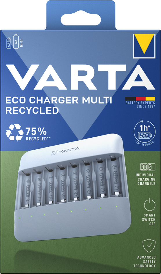 VARTA Ladegerät Eco Charger Multi Recycled, unbestückt von Varta