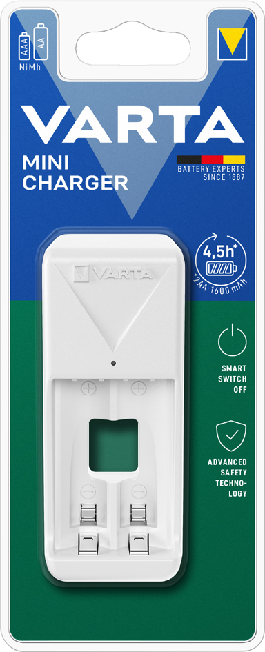 VARTA Ladegerät Mini Charger, weiß von Varta