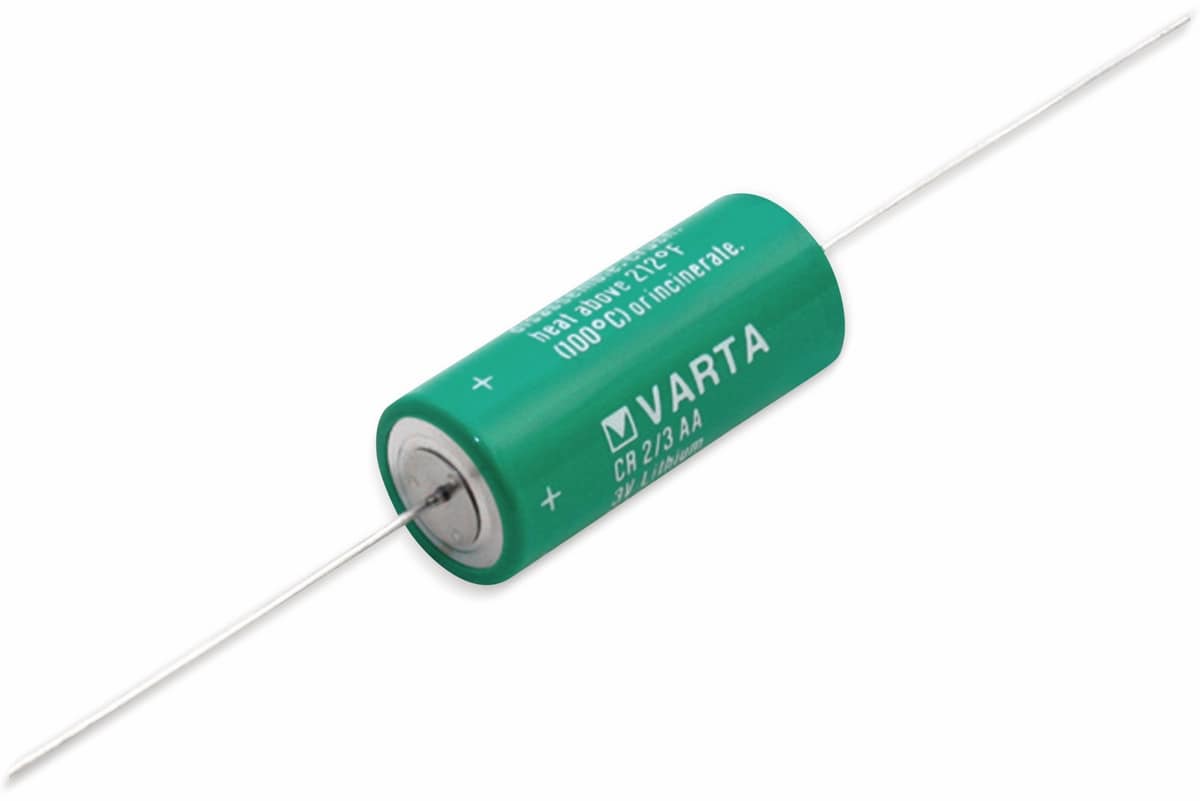 VARTA Lithium-Batterie CR 2/3AA-CD, mit Axialdraht, 3 V-, 1350 mAh von Varta