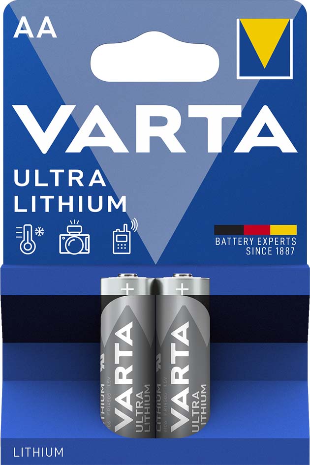 VARTA Lithium Batterie Ultra Lithium, Mignon (AA), 2er Pack von Varta