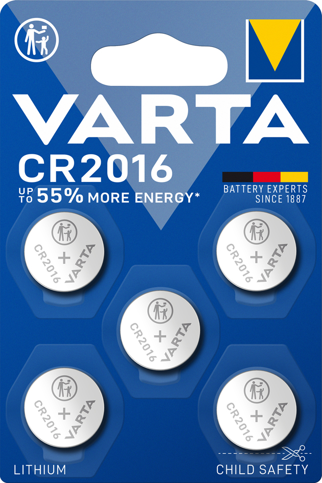 VARTA Lithium Knopfzelle , Electronics, , CR2016, 5er Pack VARTA Lithium Knopfzelle , Electronics, , CR2016, 5er Pack von Varta