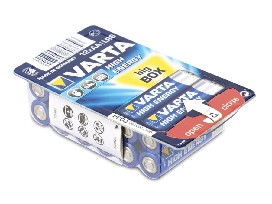 VARTA Mignon-Batterie HIGH ENERGY, 12er Box von Varta