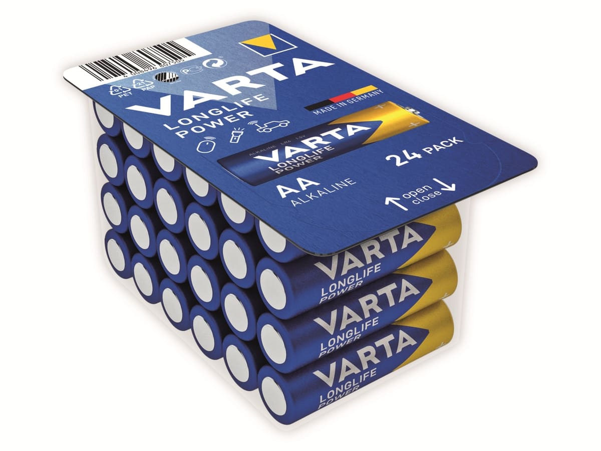 VARTA Mignon-Batterie LONGLIFE Power, 24er Box VARTA Mignon-Batterie LONGLIFE Power, 24er Box von Varta