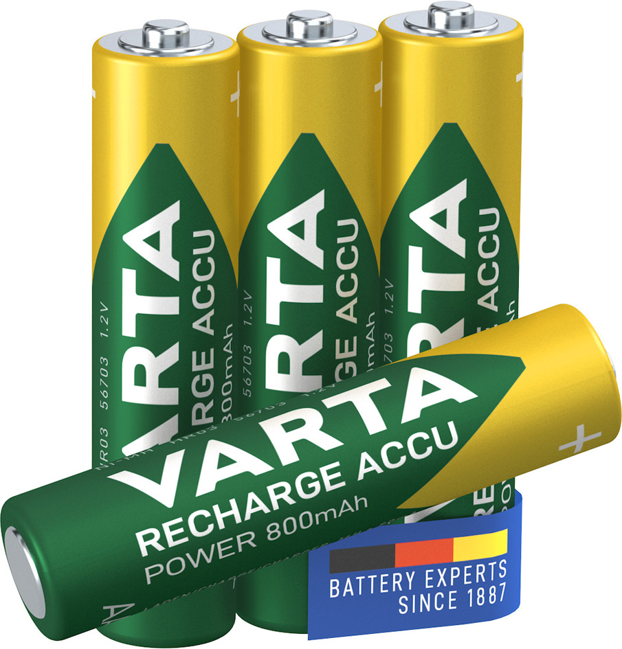 VARTA NiMH Akku , Rechargeable Accu, , Micro (AAA), 800 mAh von Varta