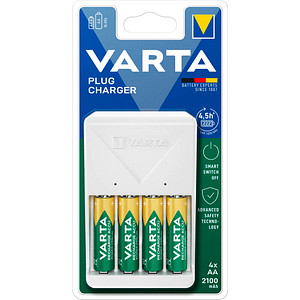 VARTA Plug Charger Akku-Schnellladegerät inkl. Akkus von Varta