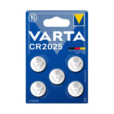 VARTA Professional Electronics Knopfzelle Batterie CR 2025 5er Blister VARTA Professional Electronics Knopfzelle Batterie CR 2025 5er Blister von VARTA AG
