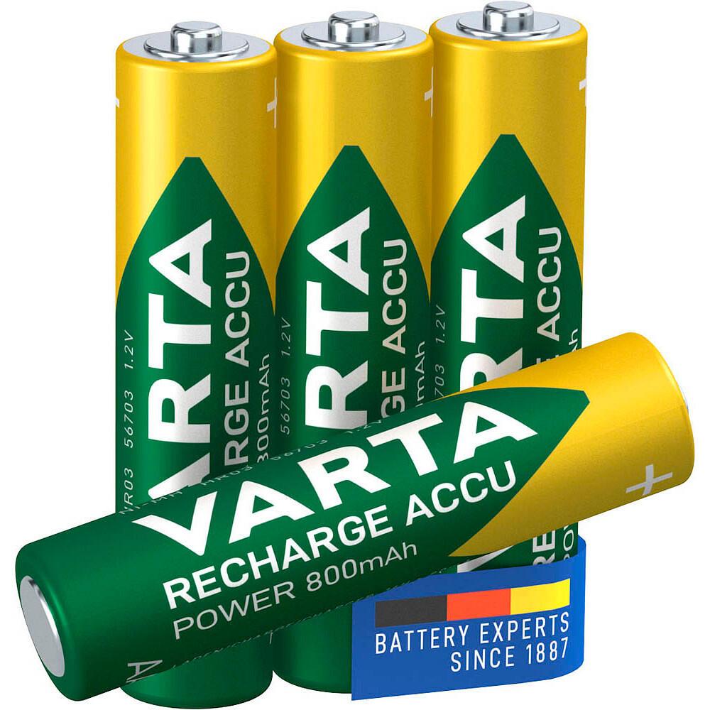 VARTA Recharge Accu Batterie AAA - 4er Pack von Varta