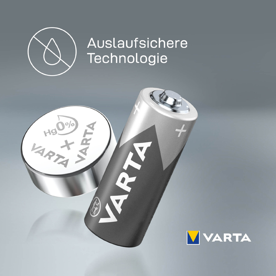 VARTA Silber-Oxid Knopfzelle V13GS (SR44), 1,55 Volt von Varta