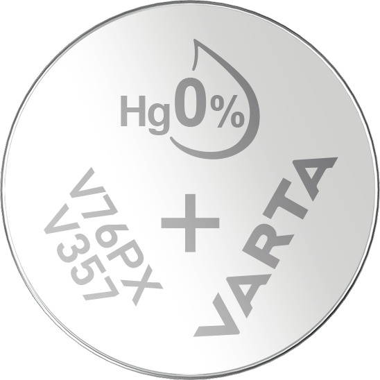 VARTA Silber-Oxid Knopfzelle V76PX (SR44), 1,55 Volt von Varta