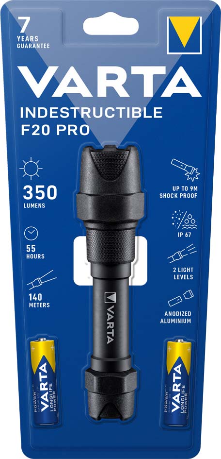 VARTA Taschenlampe , Indestructible F20 Pro, , inkl. 2x AA von Varta