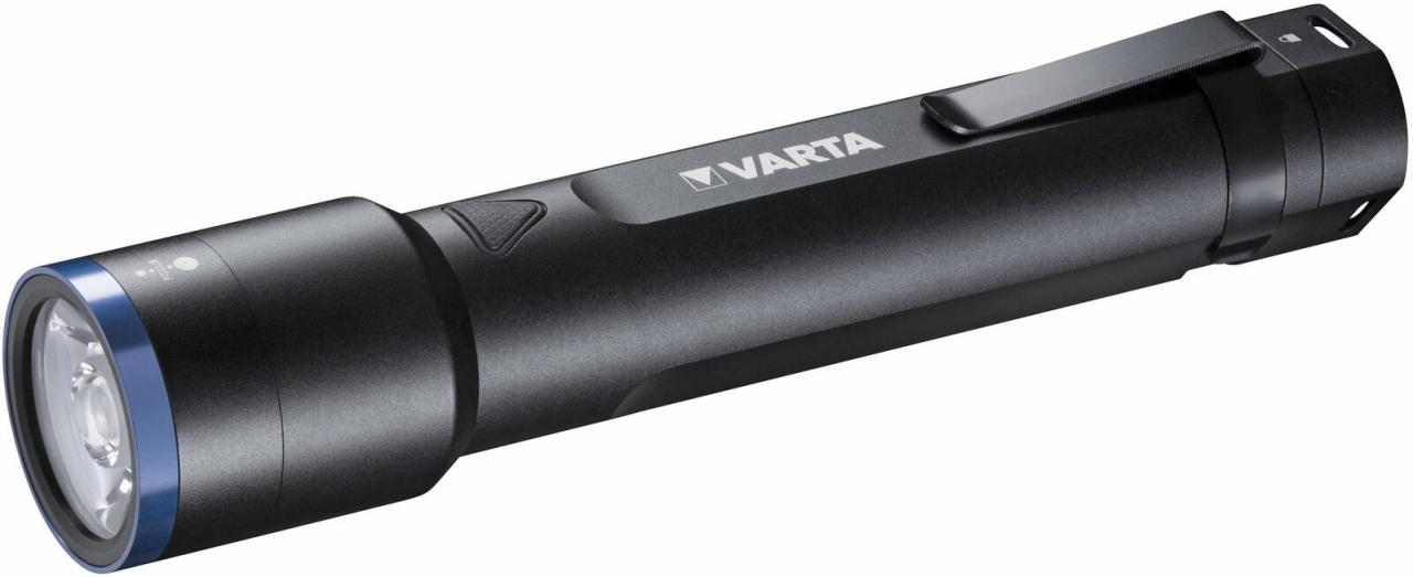 VARTA Taschenlampe 23.5 cm schwarz von Varta