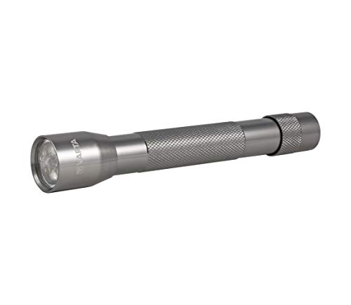 VARTA Taschenlampe LED inkl. 2x AA Batterien, Aluminium Light F10, Lampe, Taschenleuchte für Haushalt, Camping, Angeln, Garage, Stromausfall, Outdoor VARTA Taschenlampe LED inkl. 2x AA Batterien, Aluminium Light F10, Lampe, Taschenleuchte für Haushalt, Camping, Angeln, Garage, Stromausfall, Outdoor von Varta