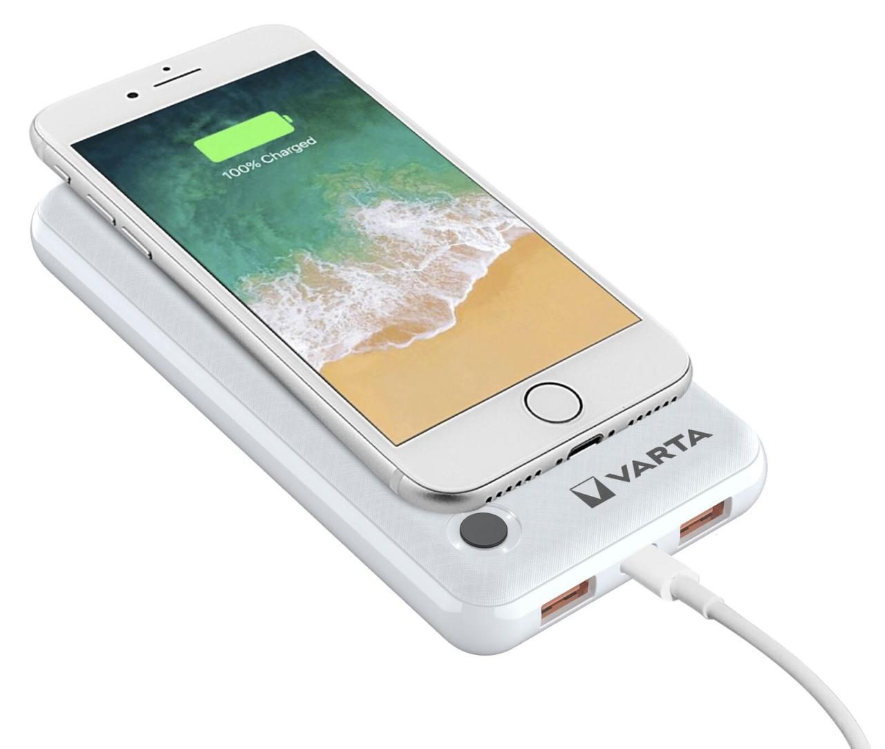 VARTA Wireless Powerbank 15.000 mAh weiß von Varta
