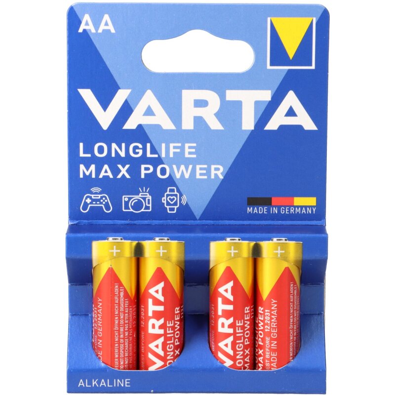 Varta 4706 Max Power Mignon Batterie AA 4er Blister von Varta