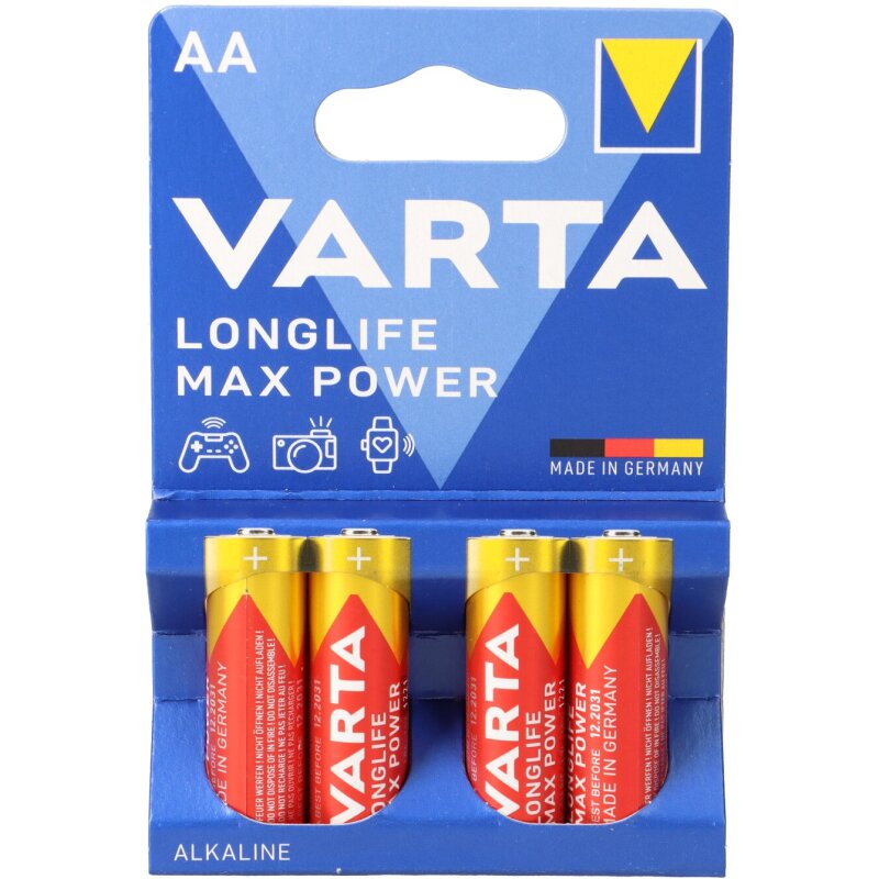 Varta 4706 Max Power Mignon Batterie AA 4er Blister Varta 4706 Max Power Mignon Batterie AA 4er Blister von Varta