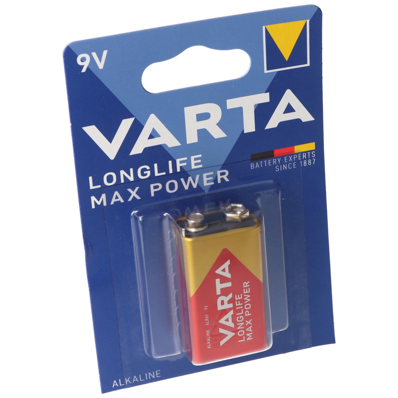 Varta 4722 Longlife Max Power 9V-Block, 9V Batterie ideal für Rauchmelder, Rauchwarnmelder Varta 4722 Longlife Max Power 9V-Block, 9V Batterie ideal für Rauchmelder, Rauchwarnmelder von Varta