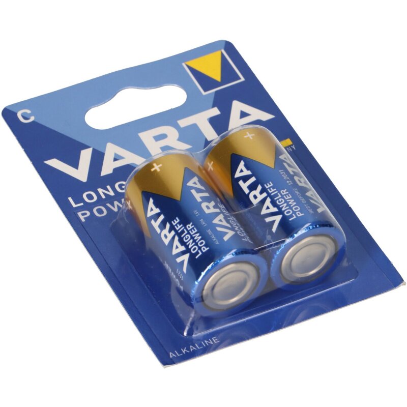Varta 4914 Longlife Power Baby Batterie C 2er Blister LR14 von Varta