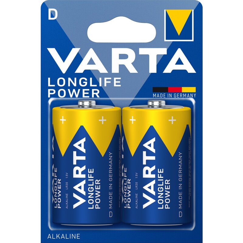 Varta 4920 Longlife Power LR20 D Batterie 2er Blister von Varta
