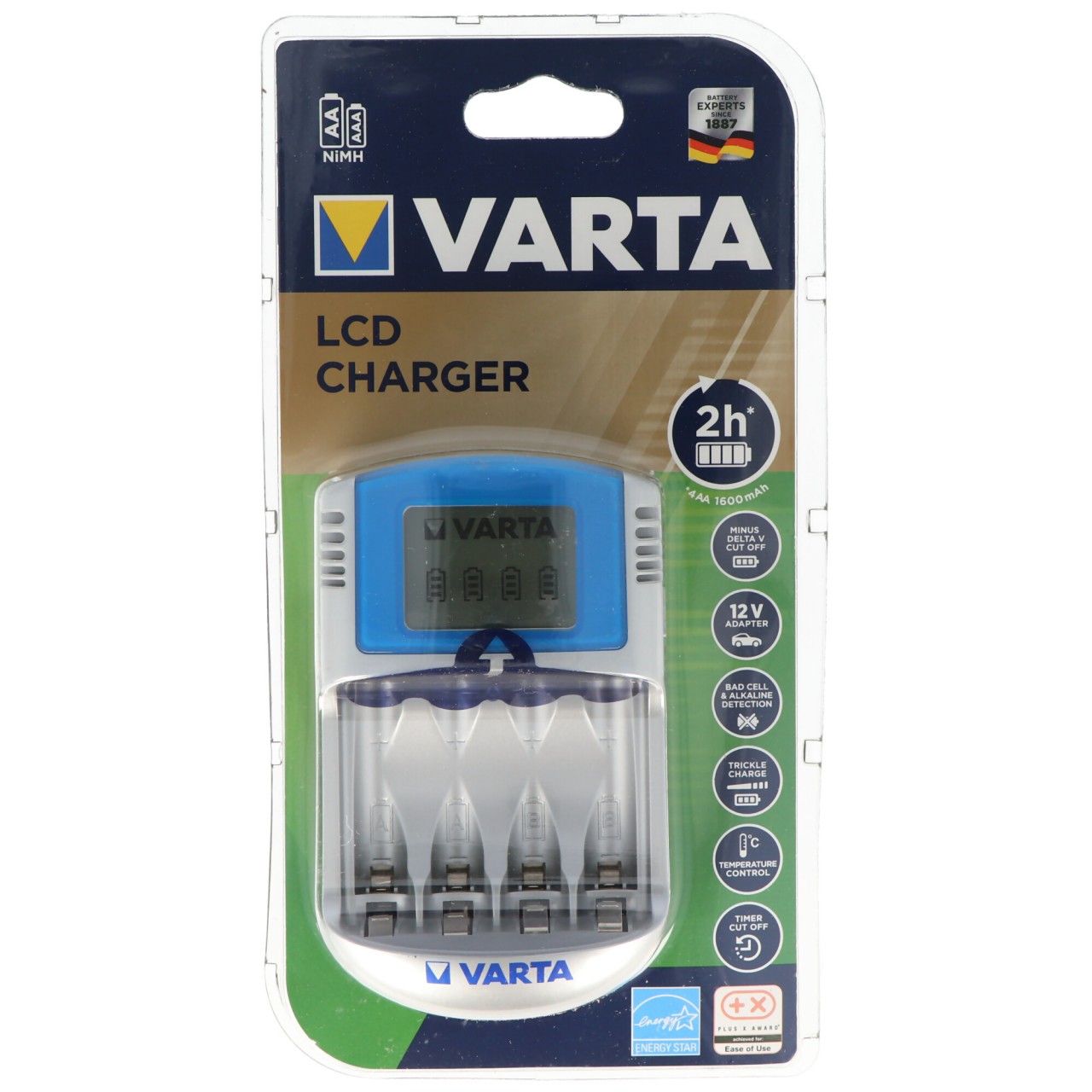 Varta 57070 LCD Charger für 2 oder 4 Mignon/AA oder Micro/AAA Varta 57070 LCD Charger für 2 oder 4 Mignon/AA oder Micro/AAA von Varta