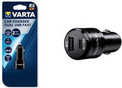 Varta 57932 101 401 Ladegerät für Mobilgeräte Auto Schwarz (57932101401) von Varta