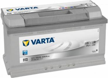 Varta Autobatterie Silver Dynamic H3 12 V 100 Ah ETN 600 402 083 T1 Zellanlegung 0 (600402083 3162) von Varta