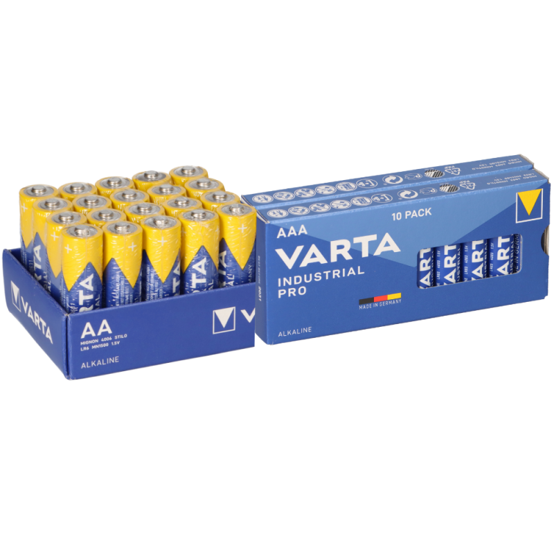 Varta Batterie Industrial 20 x AA LR06 + 20 x AAA LR3 Batterie Mignon Micro Varta Batterie Industrial 20 x AA LR06 + 20 x AAA LR3 Batterie Mignon Micro von Varta
