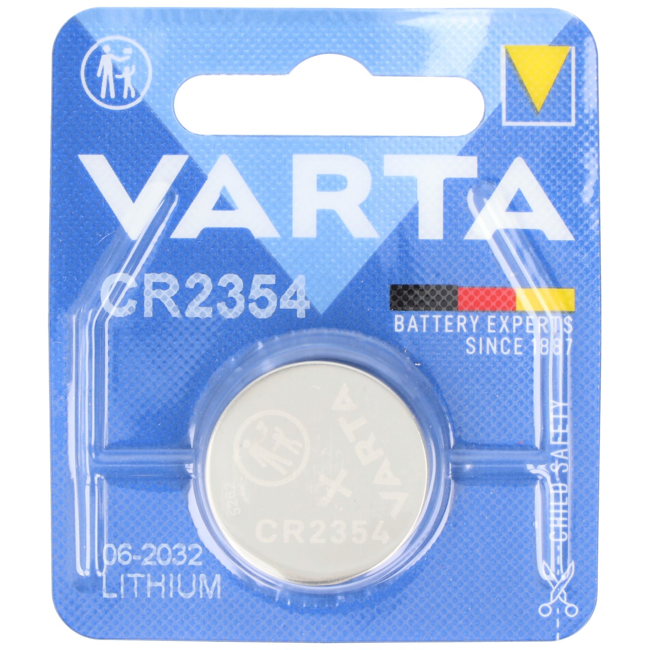 Varta Batterie Lithium, Knopfzelle, CR2354, 3V Electronics, Retail Blister (1-Pack) von Varta