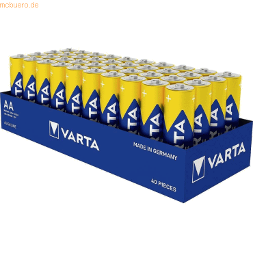 Varta Batterie Longlife Power Mignon AA 1,5 Volt VE=40 Stück von Varta