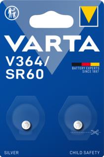 Varta Batterie Silver Oxide Knopfzelle 364 SR60 1.55V - Batterie - 1,55 V - Blisterverpackung (00364101402) von Varta