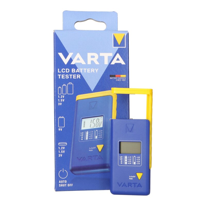 Varta Batterie Tester für AA, AAA, C, D, 9V und Knopfzellen Varta Batterie Tester für AA, AAA, C, D, 9V und Knopfzellen von Varta