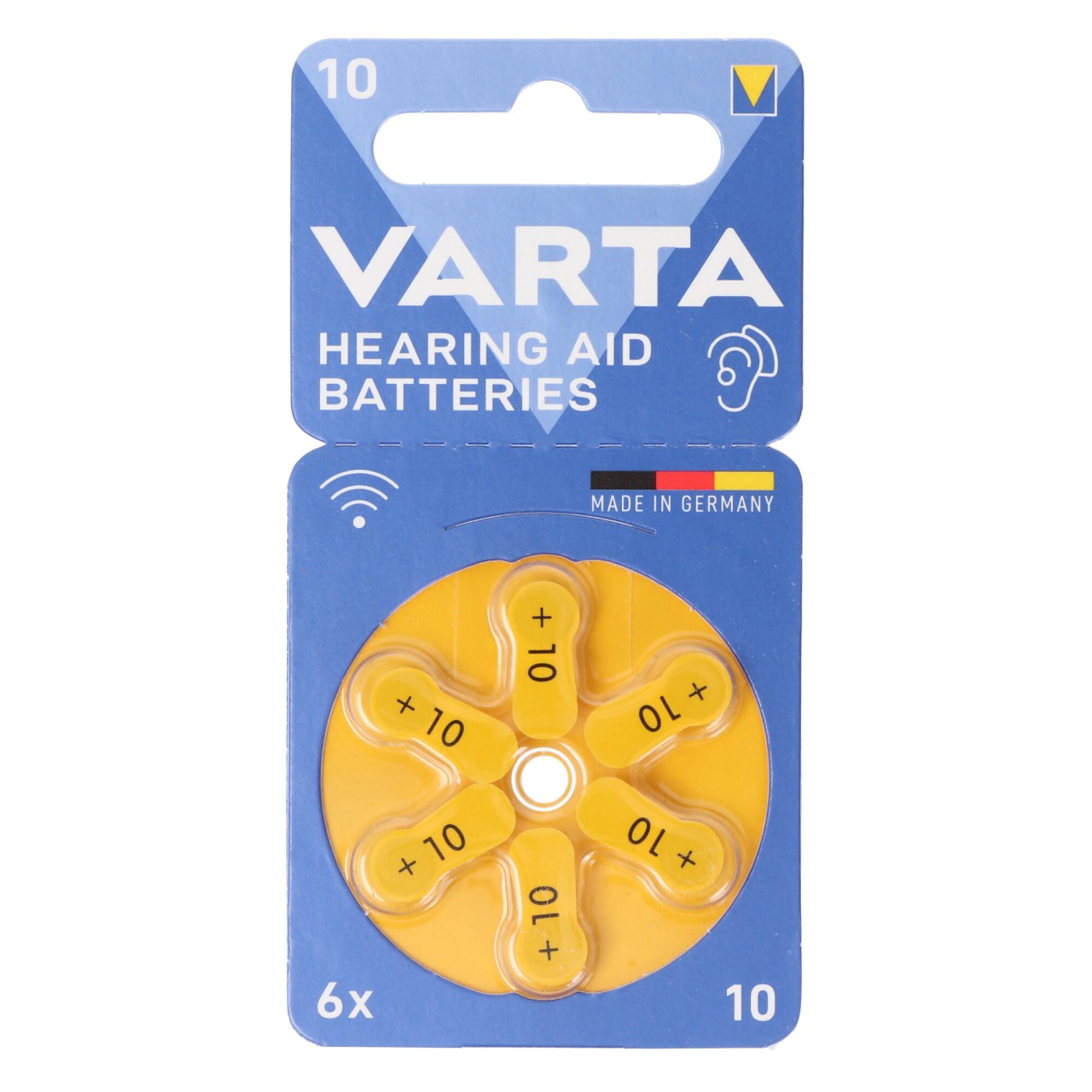 Varta Batterie Zinc Air 10 Hörgeräte Batterien, 1.4V 6 Stück im Blister Varta Batterie Zinc Air 10 Hörgeräte Batterien, 1.4V 6 Stück im Blister von Varta